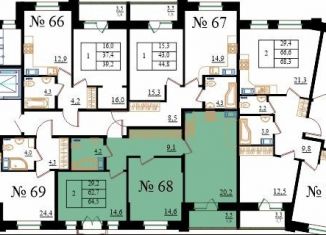 Продажа 2-ком. квартиры, 64.5 м2, Ленинградская область, Медицинский проезд