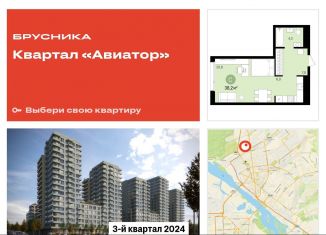 Продажа квартиры студии, 38.2 м2, Новосибирская область, жилой комплекс Авиатор, 2