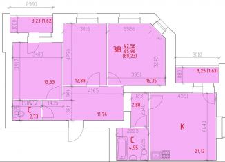 Продаю 3-ком. квартиру, 89.2 м2, Череповец, улица Преображенского, 10