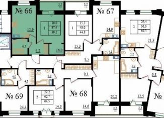 Продается 1-комнатная квартира, 39.2 м2, Гатчина, Медицинский проезд