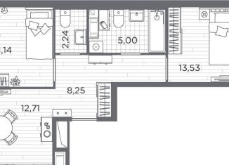 Продается 2-комнатная квартира, 53.3 м2, Санкт-Петербург