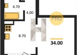 Продаю 1-комнатную квартиру, 34 м2, Новосибирск, метро Площадь Маркса