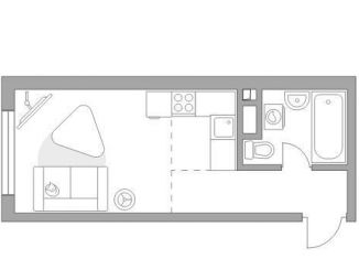 Продажа квартиры студии, 25.2 м2, Москва, Каширское шоссе, 1, район Нагатино-Садовники