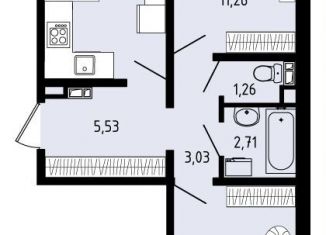 Продажа 3-ком. квартиры, 53.6 м2, село Фролы