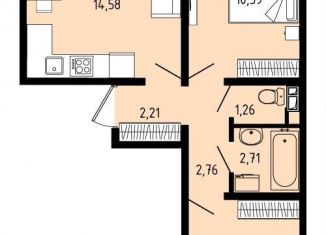 Продается 3-комнатная квартира, 47.1 м2, село Фролы