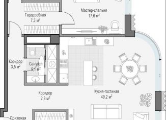 Продается 1-комнатная квартира, 180.2 м2, Москва, район Якиманка