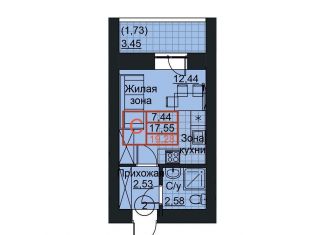 Продается квартира студия, 19.3 м2, Уфа, Высотная улица, 6