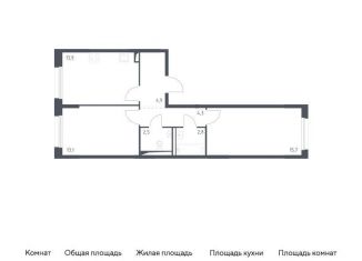 Продается двухкомнатная квартира, 57.2 м2, Москва, Ленинградское шоссе, 229Ак2