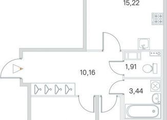 Продажа 2-ком. квартиры, 60 м2, посёлок Стрельна, ЖК Любоград