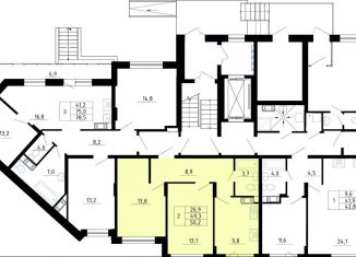 Продам 2-ком. квартиру, 49.3 м2, Ленинградская область, Рождественская улица, 2