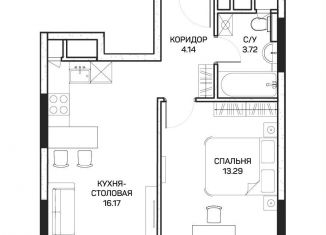 Продажа 1-ком. квартиры, 37.2 м2, Москва, улица Корнейчука, 27с7, район Бибирево