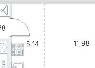 Продаю квартиру студию, 25.1 м2, посёлок Стрельна, ЖК Любоград