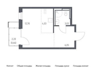 Продам квартиру студию, 26.5 м2, село Ям, жилой комплекс Прибрежный Парк, 10.2, ЖК Прибрежный Парк