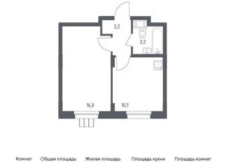 Продаю однокомнатную квартиру, 33.1 м2, Люберцы, жилой комплекс Люберцы 2020, к70, ЖК Люберцы 2020