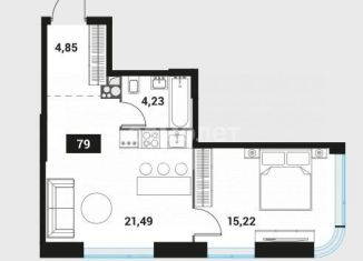 Продается 1-ком. квартира, 45.8 м2, Москва, Мичуринский проспект, вл45, ЗАО