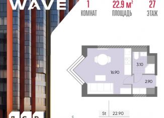 Продам квартиру студию, 22.9 м2, Москва, метро Борисово