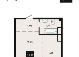 Продажа 1-ком. квартиры, 33.5 м2, Хабаровский край, Миномётный проезд