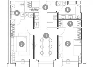 Продажа 2-комнатной квартиры, 69.5 м2, Москва, станция Ростокино