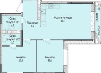 Продается двухкомнатная квартира, 66.7 м2, Удмуртия, Красногеройская улица