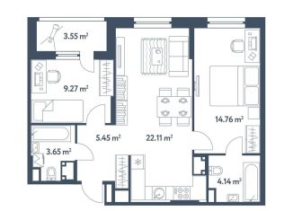 Продаю 3-ком. квартиру, 61.2 м2, Москва, жилой комплекс Светлый Мир Станция Л, к8, ЖК Светлый Мир Станция Л