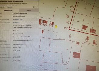 Продается участок, 1 сот., Саки, площадь Революции