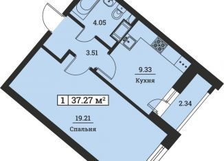 Продажа 1-комнатной квартиры, 37.3 м2, Мурино, ЖК Урбанист, Екатерининская улица, 19