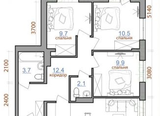 Продажа 4-ком. квартиры, 74.1 м2, Иркутск, Ленинский округ, территория 1-й Ленинский квартал, 2