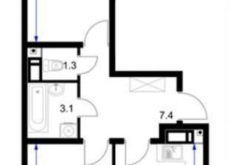 Продаю 2-ком. квартиру, 55 м2, Краснодар, Прикубанский округ, улица имени Героя Ростовского, 8к4