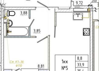 Продаю 1-комнатную квартиру, 36.8 м2, Сосновый Бор, Солнечная улица, 38