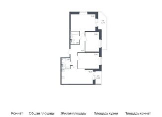 Продажа 3-комнатной квартиры, 77.4 м2, Санкт-Петербург, муниципальный округ Рыбацкое, жилой комплекс Живи в Рыбацком, 4