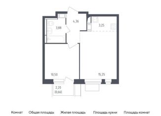 Продам 1-комнатную квартиру, 37.9 м2, Московская область, жилой комплекс Пятницкие Луга, к2/2