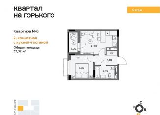 2-комнатная квартира на продажу, 37.3 м2, Ижевск, Первомайский район