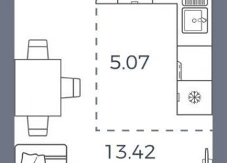 Продаю квартиру студию, 26.3 м2, село Николаевка