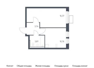 Продам 1-ком. квартиру, 34.7 м2, Московская область, жилой комплекс Егорово Парк, к3.2