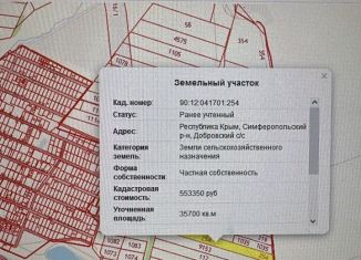 Продается участок, 357 сот., село Доброе