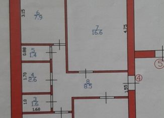 Сдается в аренду 3-комнатная квартира, 64 м2, Иркутская область, Краснопролетарская улица, 11