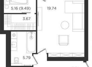 Продажа 2-комнатной квартиры, 57.2 м2, Калининградская область, Васильковая улица, 7