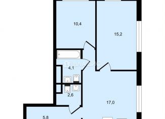 2-ком. квартира на продажу, 56.7 м2, Москва, Ярославское шоссе, 51