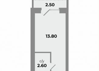 Продаю квартиру студию, 16.4 м2, Михайловск, улица Александра Грибоедова, 3/5