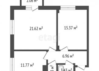 2-комнатная квартира на продажу, 61 м2, Красноярский край, улица Петра Подзолкова, 20