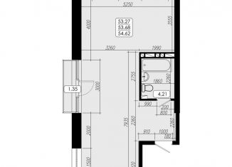 Продаю 1-ком. квартиру, 53.7 м2, Владивосток, Верхняя улица, 20