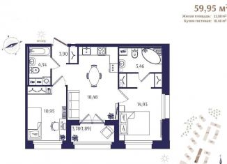 2-ком. квартира на продажу, 60 м2, Зеленогорск