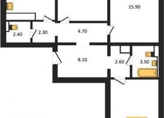 3-ком. квартира на продажу, 89.3 м2, Воронеж, улица Загоровского, 13к2