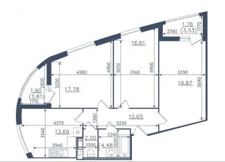 Продаю 3-ком. квартиру, 88.7 м2, Сестрорецк, ЖК Светлый Мир Внутри