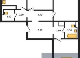 Продается трехкомнатная квартира, 91.4 м2, Воронеж, улица Загоровского, 13к2