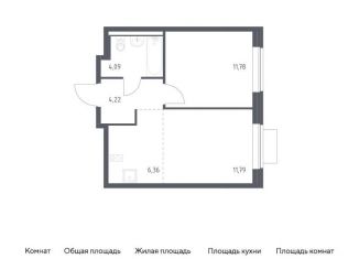 Продаю 1-ком. квартиру, 38.2 м2, Московская область, жилой комплекс Новое Видное, 14.2