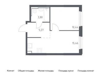 Продается 1-ком. квартира, 35 м2, Москва, жилой комплекс Квартал Герцена, к2, метро Орехово