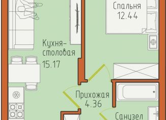 Продажа 1-ком. квартиры, 38.5 м2, Светлогорск