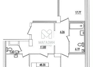 Продам 3-комнатную квартиру, 92.8 м2, Санкт-Петербург, метро Проспект Просвещения, улица Кустодиева, 7к1