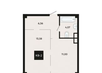 Продаю 1-комнатную квартиру, 35 м2, Хабаровск, Миномётный проезд